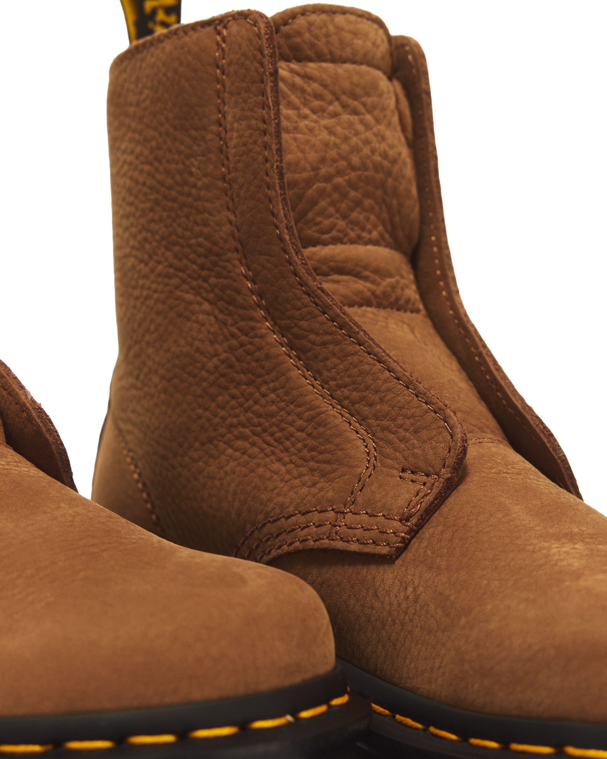 ZEBZAG LACELESS WARM LINED SLIP ON NUBUCK BOOTS