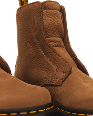 ZEBZAG LACELESS WARM LINED SLIP ON NUBUCK BOOTS