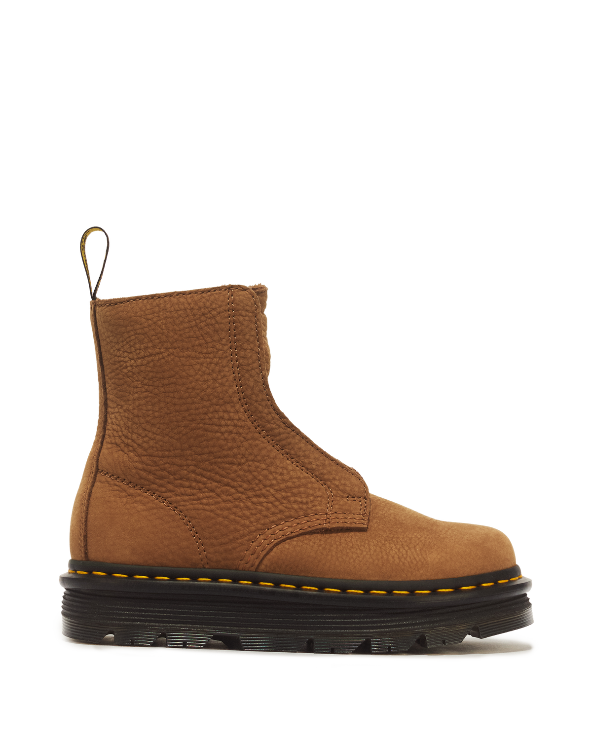 ZEBZAG LACELESS WARM LINED SLIP ON NUBUCK BOOTS