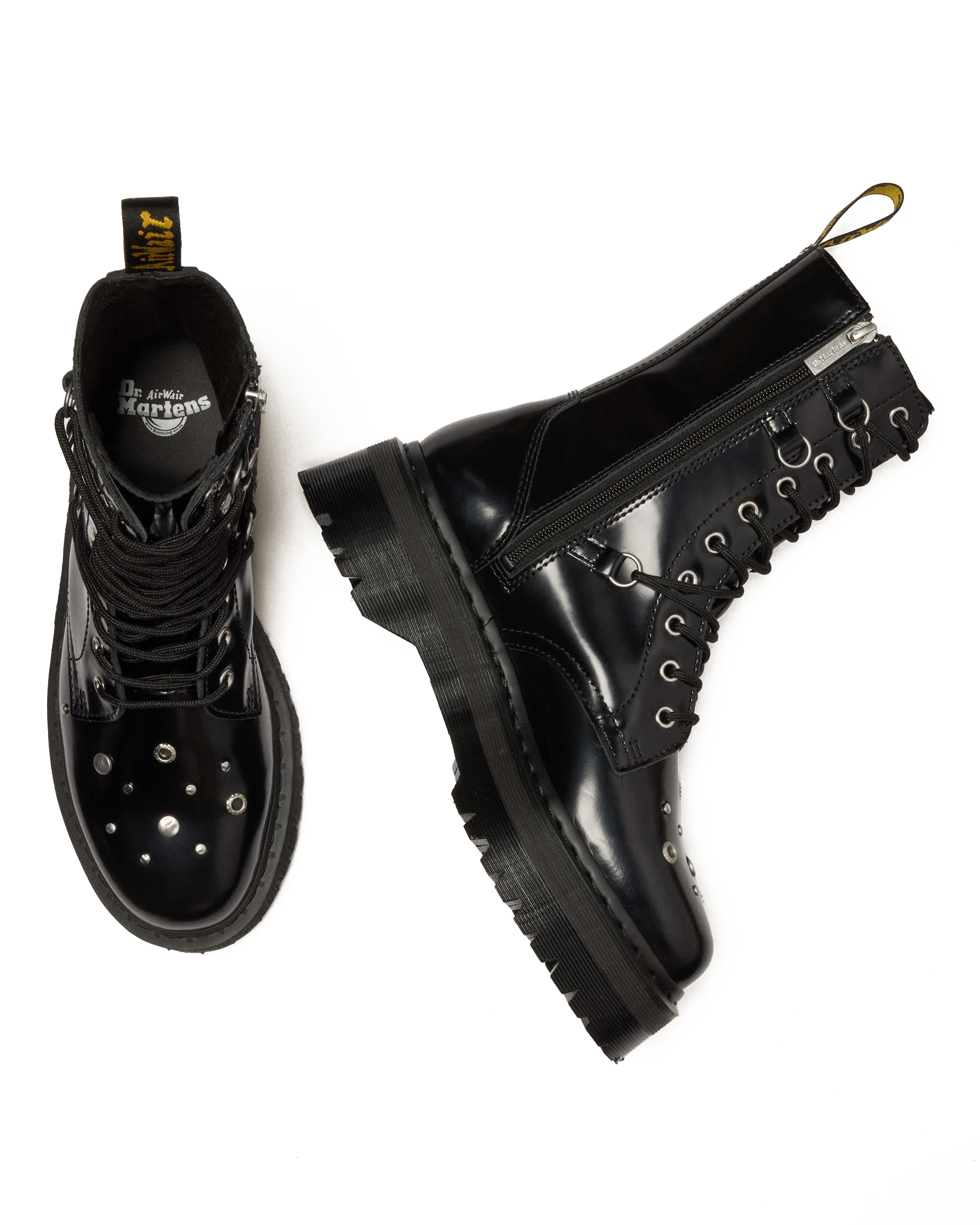 JADON HI STUDDED BUTTERO LEATHER PLATFORM BOOTS