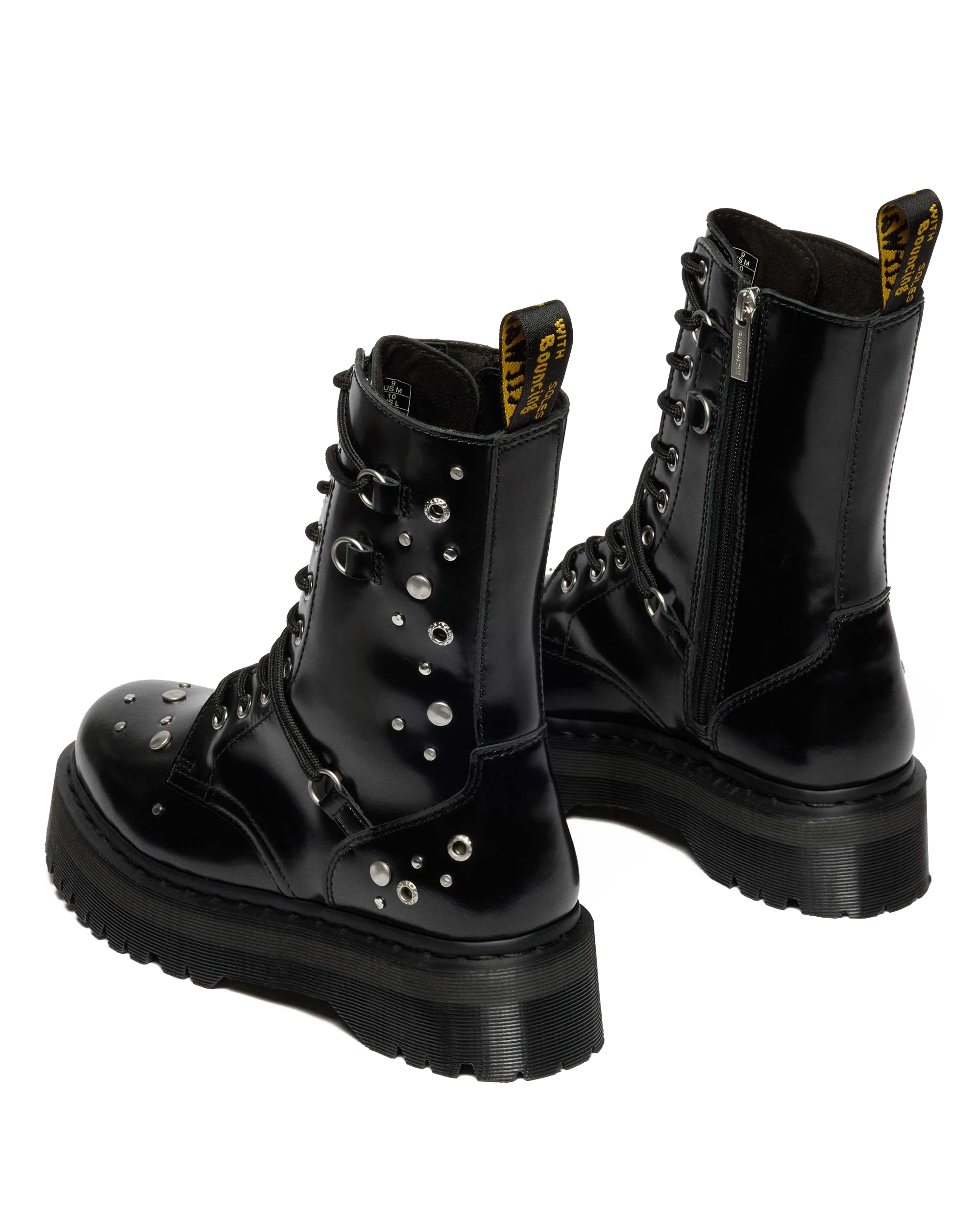 JADON HI STUDDED BUTTERO LEATHER PLATFORM BOOTS