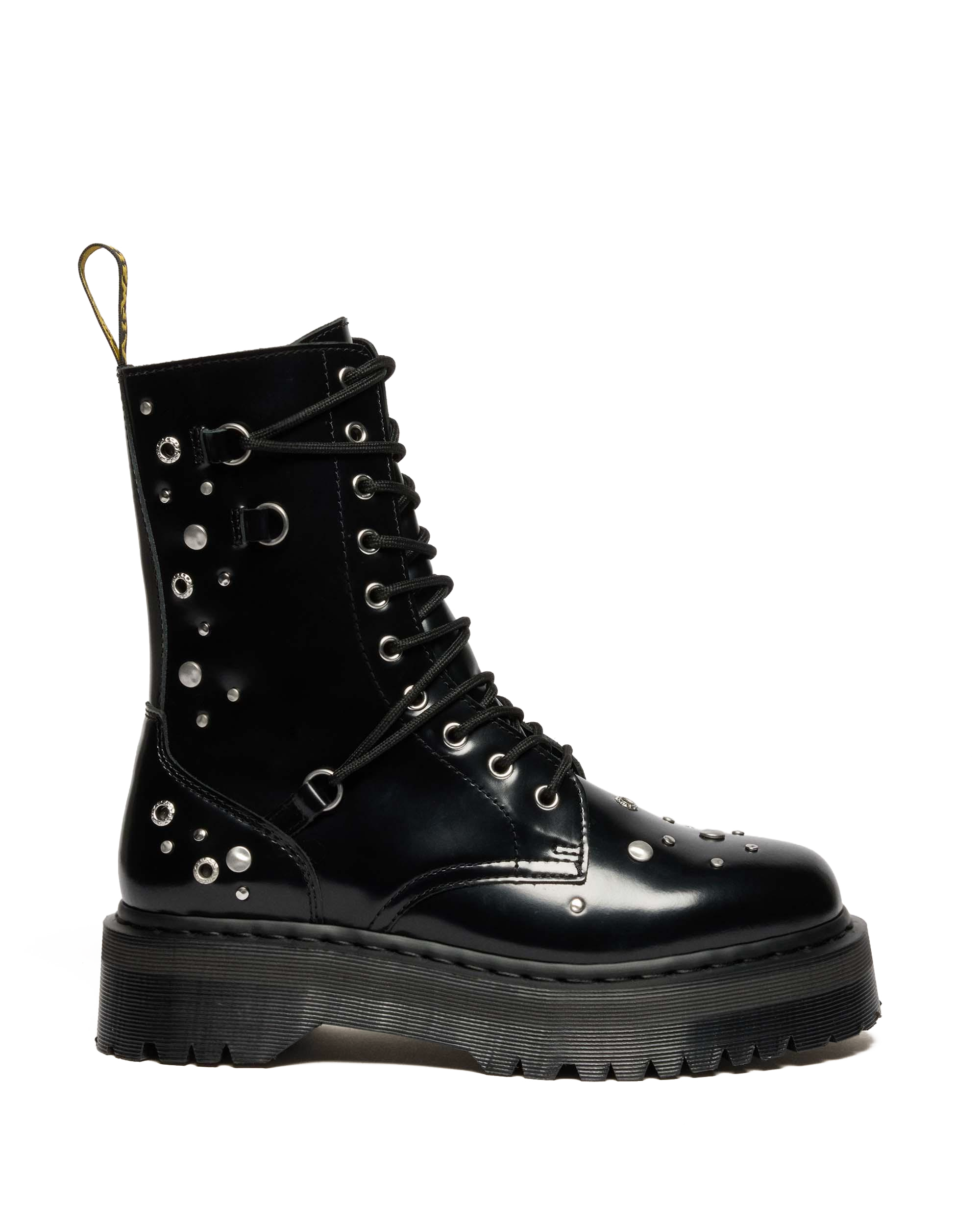 JADON HI STUDDED BUTTERO LEATHER PLATFORM BOOTS