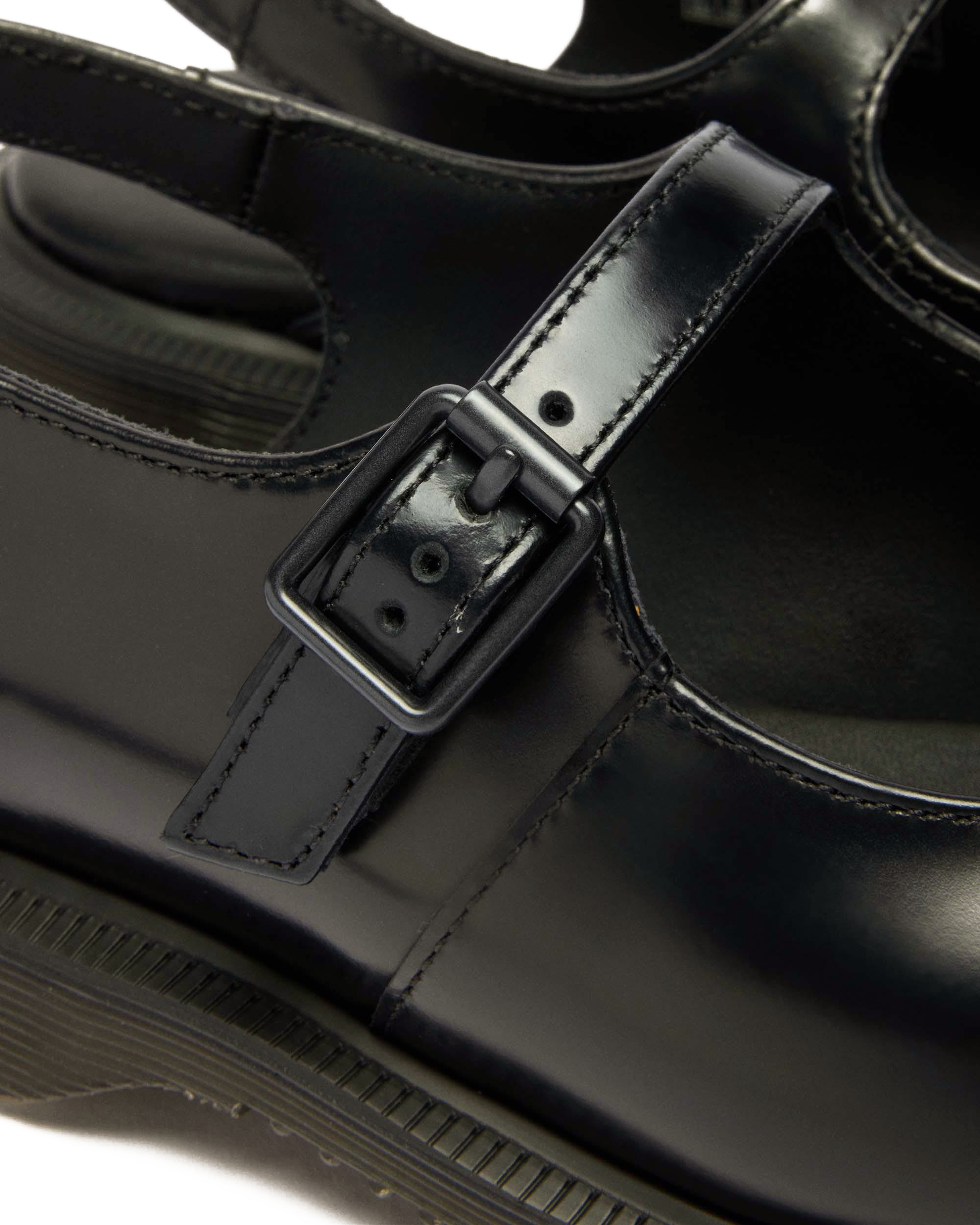 Madaline Mary Jane Smooth Leather Sling Back Shoes