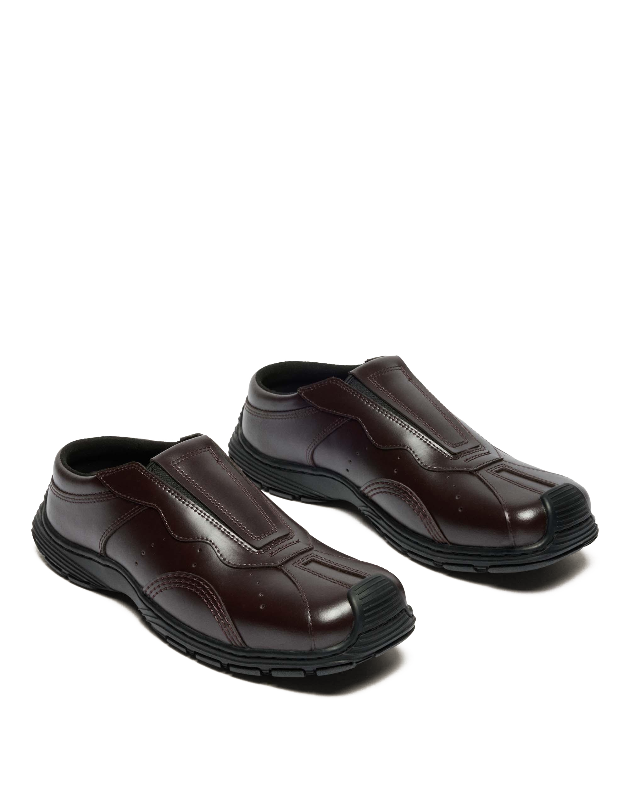 Aurix Satin Finish Leather Mules
