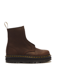 Zebzag Laceless Slip On Leather Boots