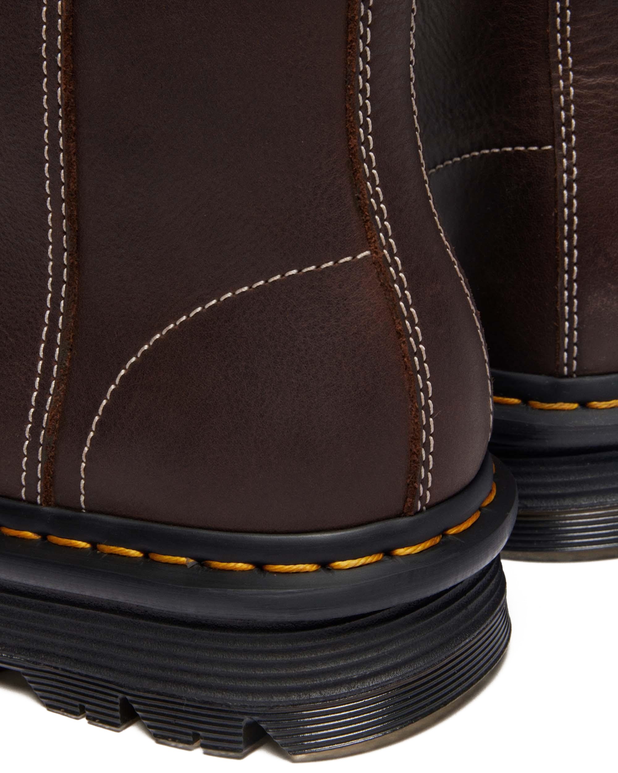 Zebzag Rigger Slip On Leather Boots