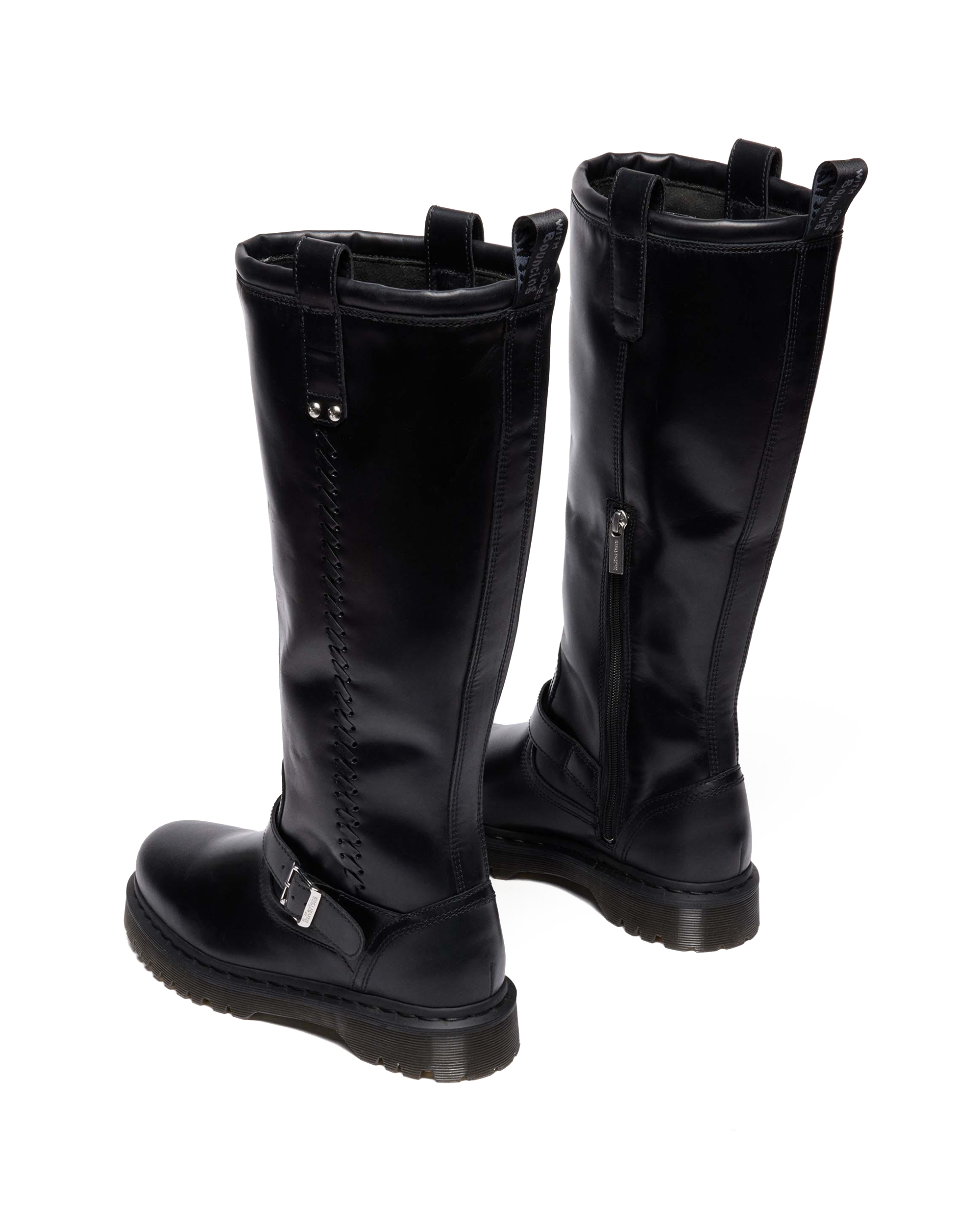 Anistone Knee High Orleans Leather Biker Boots