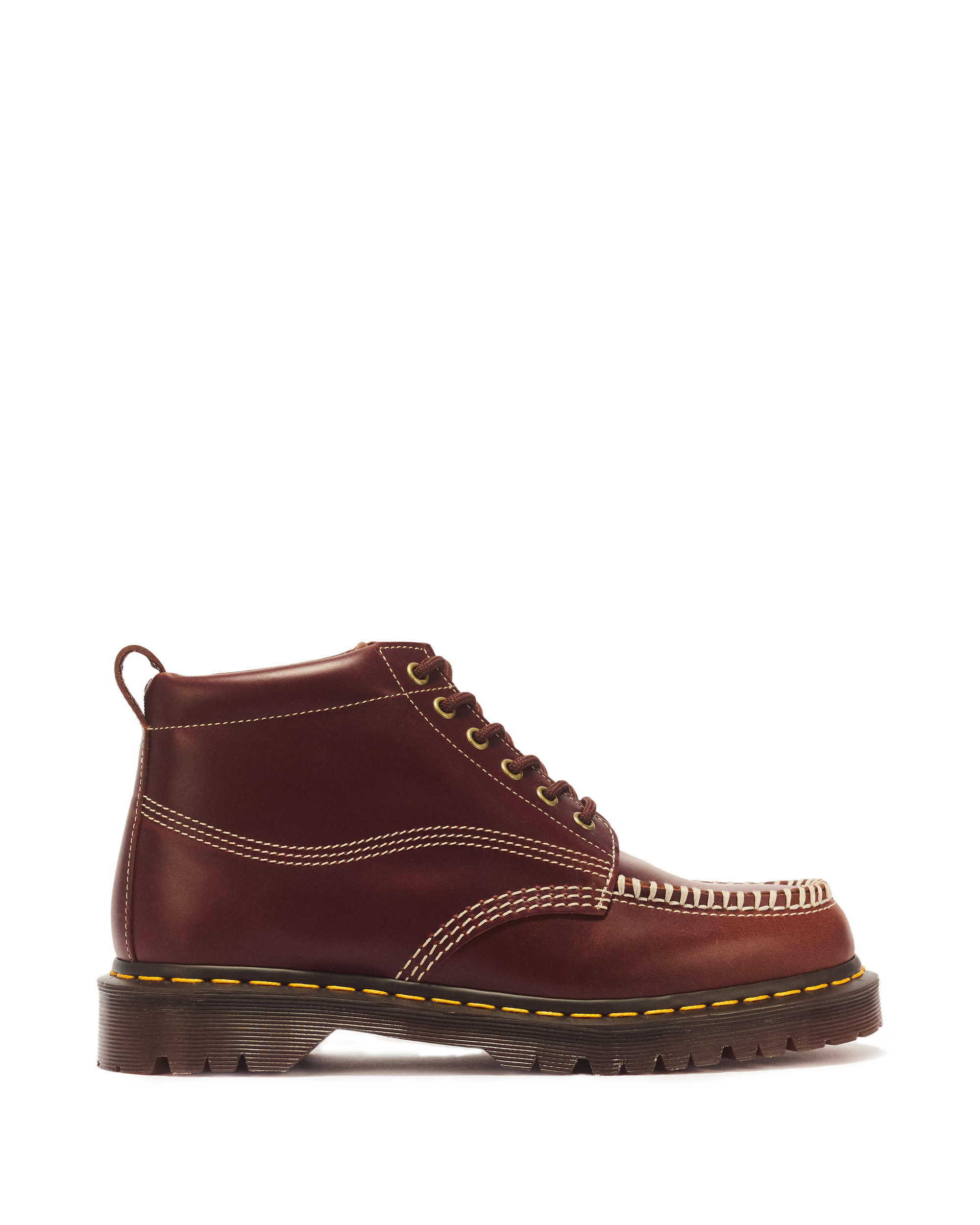 LOWELL CHUKKA MOC TOE LEATHER ANKLE BOOTS