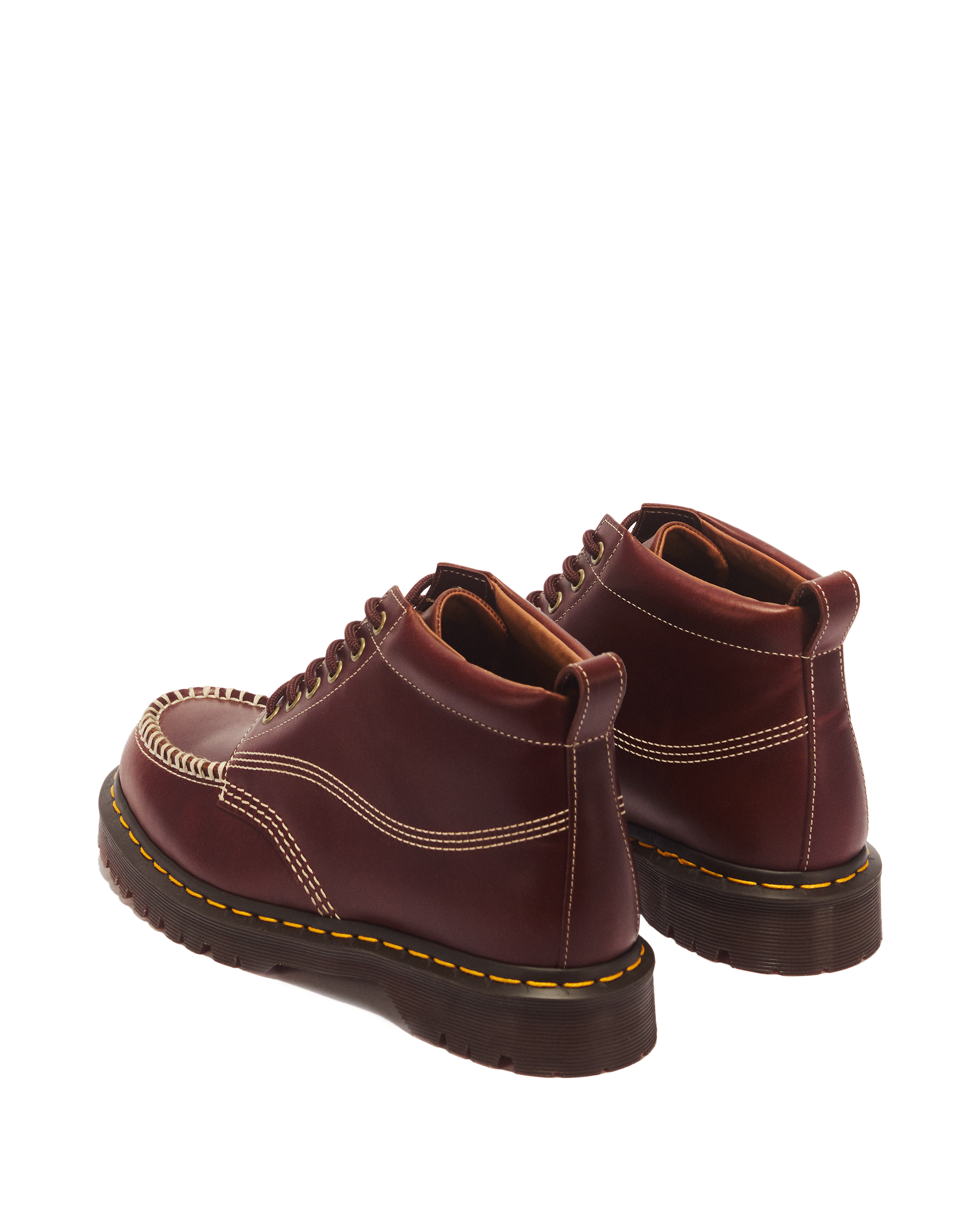LOWELL CHUKKA MOC TOE LEATHER ANKLE BOOTS
