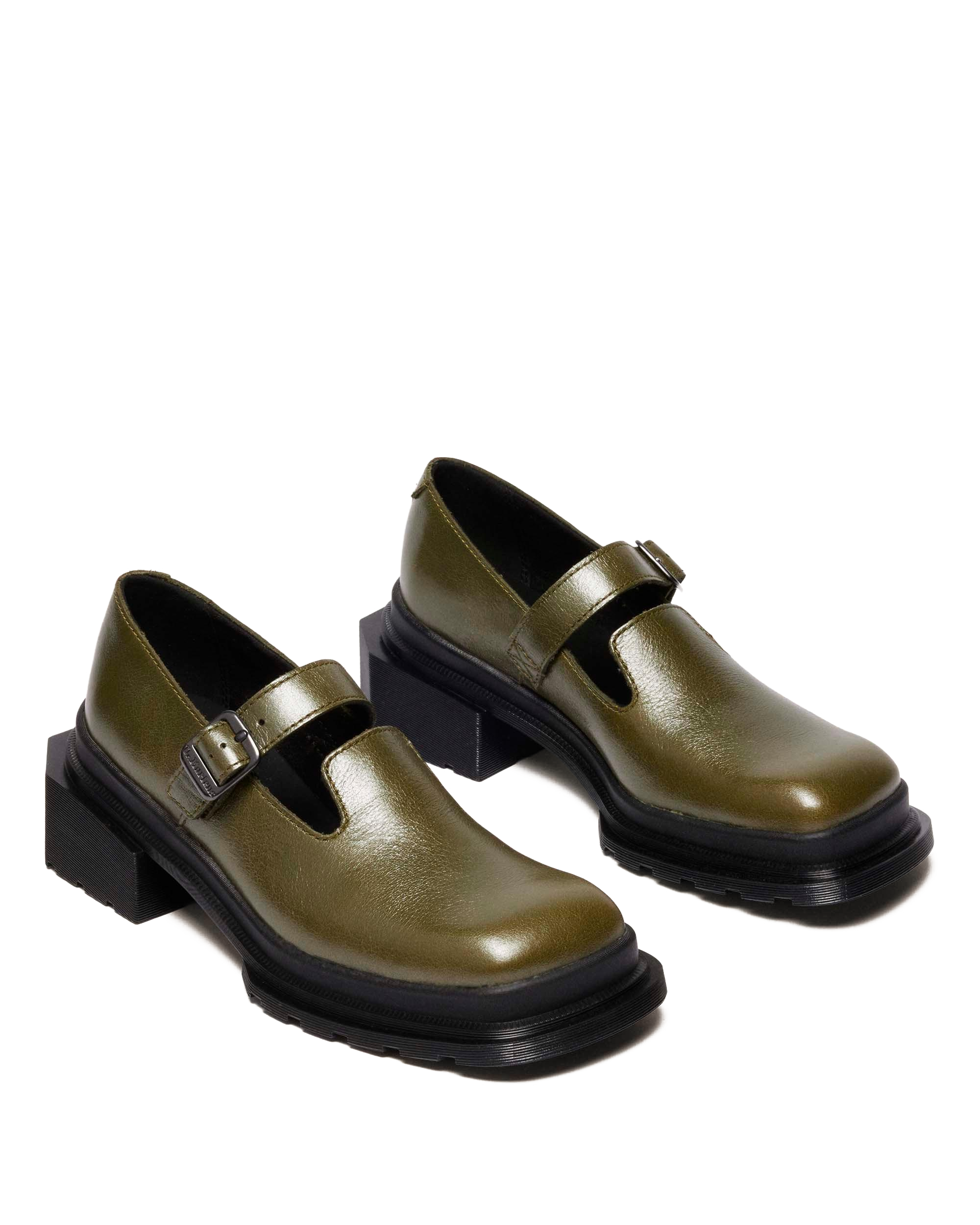 MAYBOLE MARY JANE SQUARE TOE LEATHER SHOES