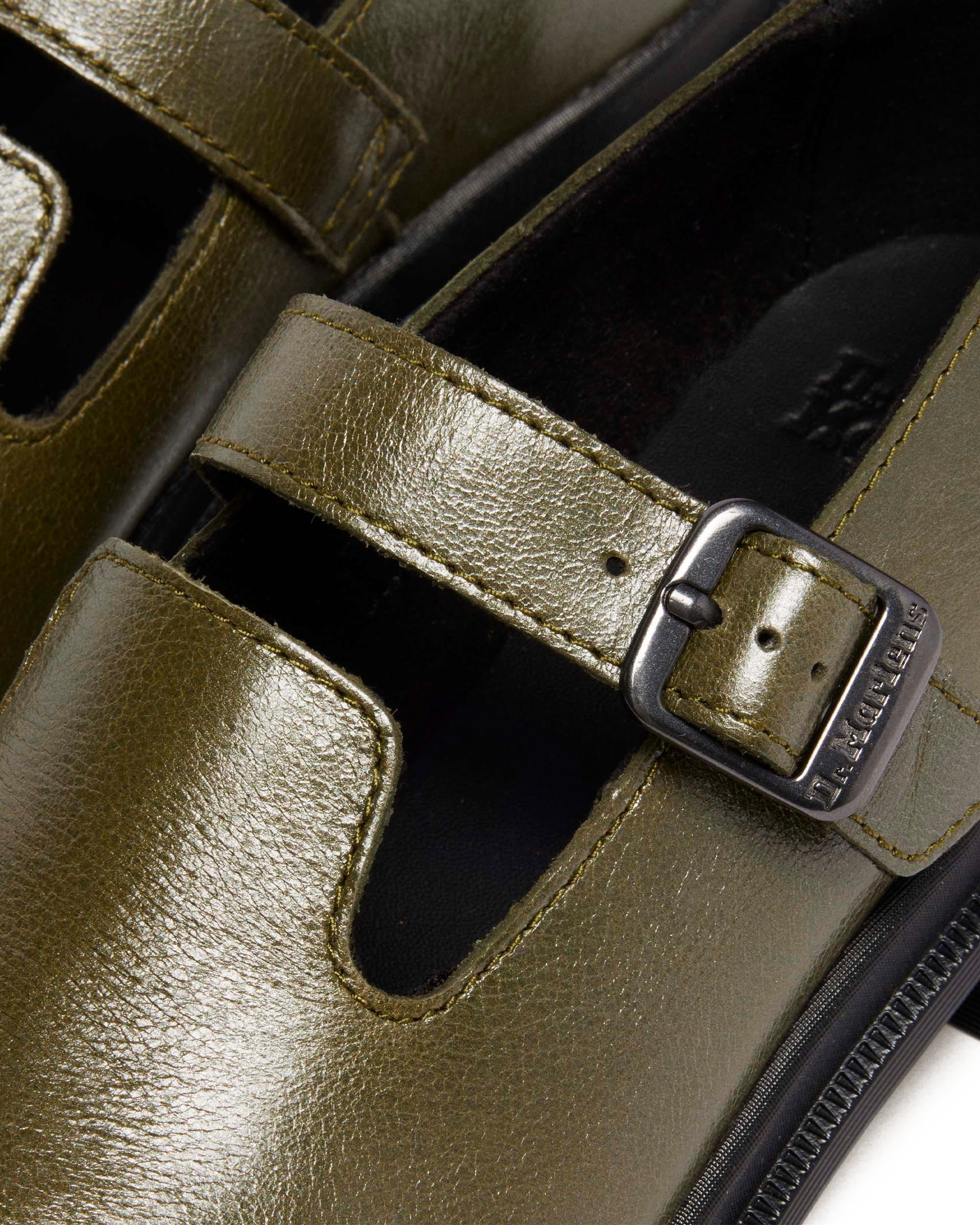 MAYBOLE MARY JANE SQUARE TOE LEATHER SHOES
