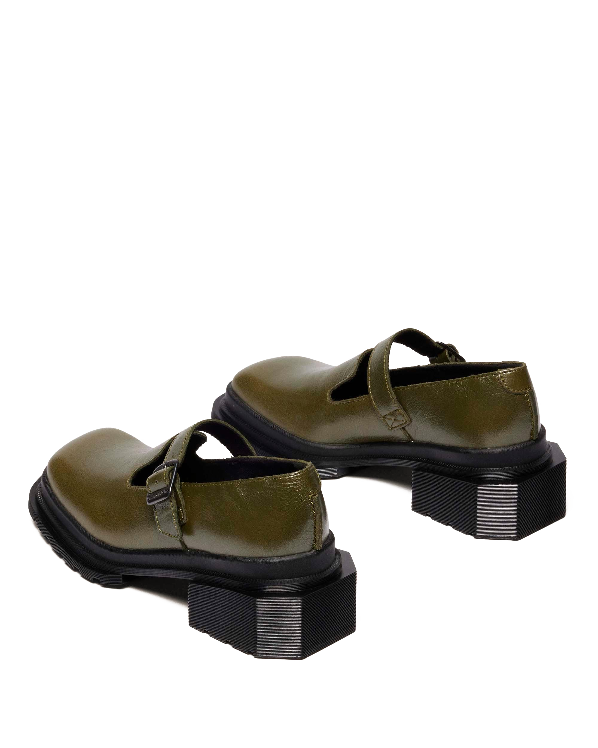 MAYBOLE MARY JANE SQUARE TOE LEATHER SHOES