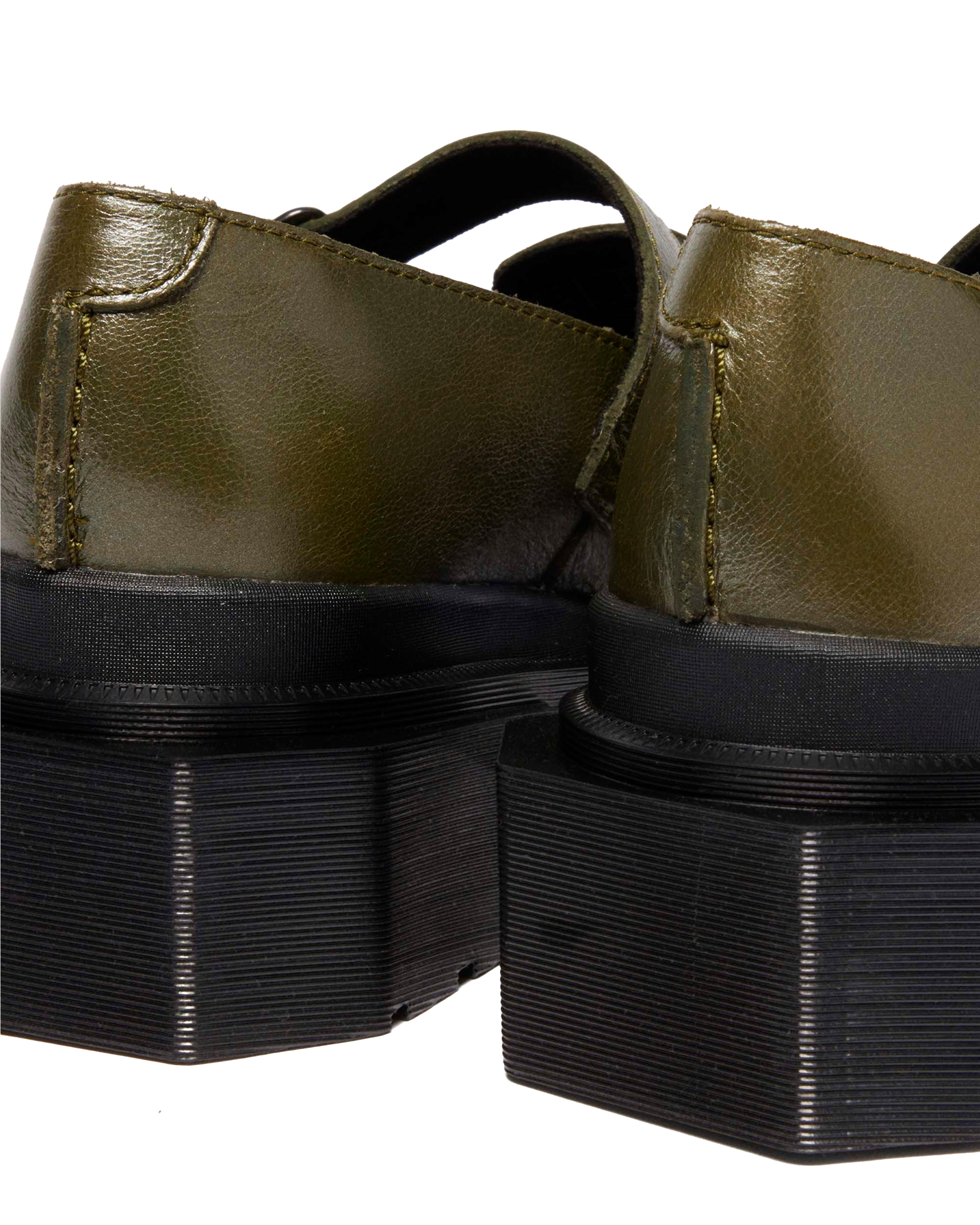 MAYBOLE MARY JANE SQUARE TOE LEATHER SHOES