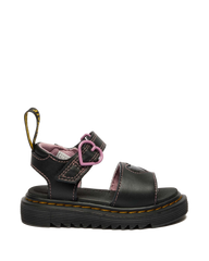 Toddler Marlowe II Glitter Heart Leather Strap Shoes