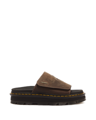 Zebzag Flower Crazy Horse Leather Slides