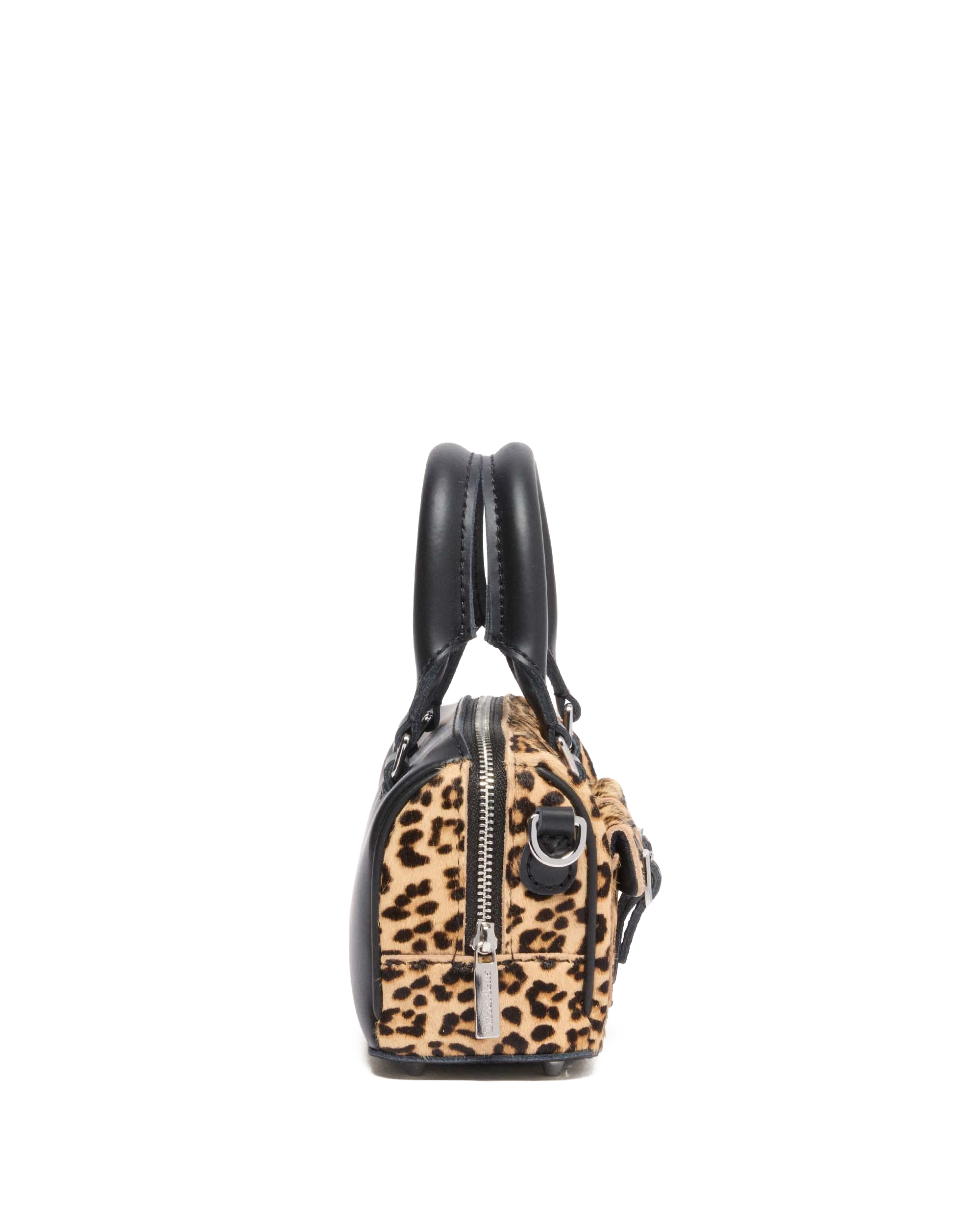 Mini Top Handle Leopard Print Bag