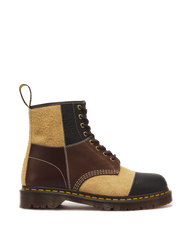 1460 Patchwork 8 Eye Leather & Nubuck Lace Up Boots