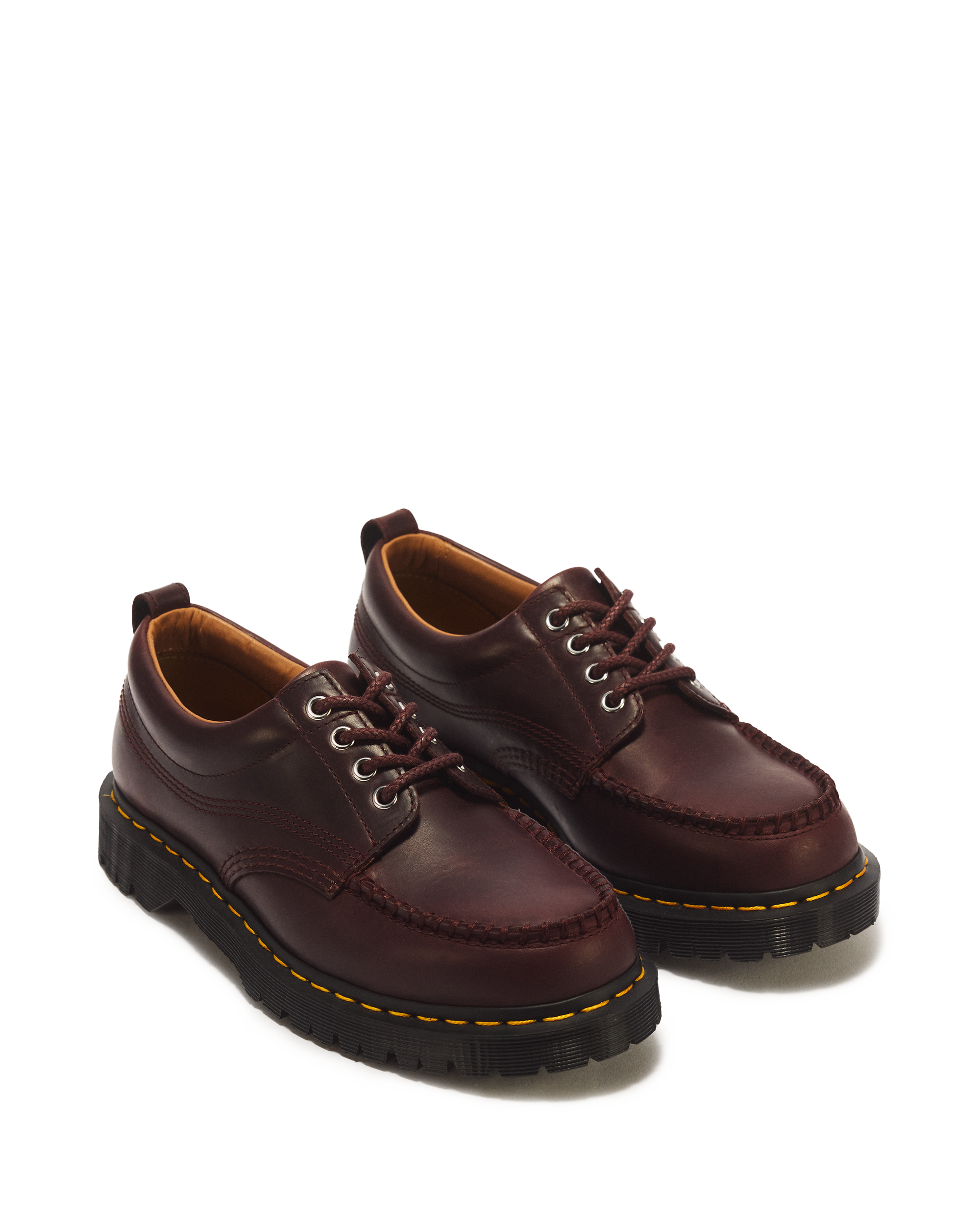 Lowell 4 Eye Mayhem Leather Moc Toe Shoes