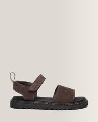 Toddler Marlowe Flower Debossed Nubuck Strap Sandals