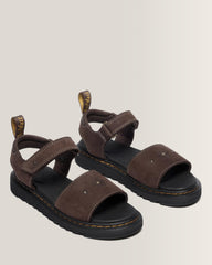 Toddler Marlowe Flower Debossed Nubuck Strap Sandals
