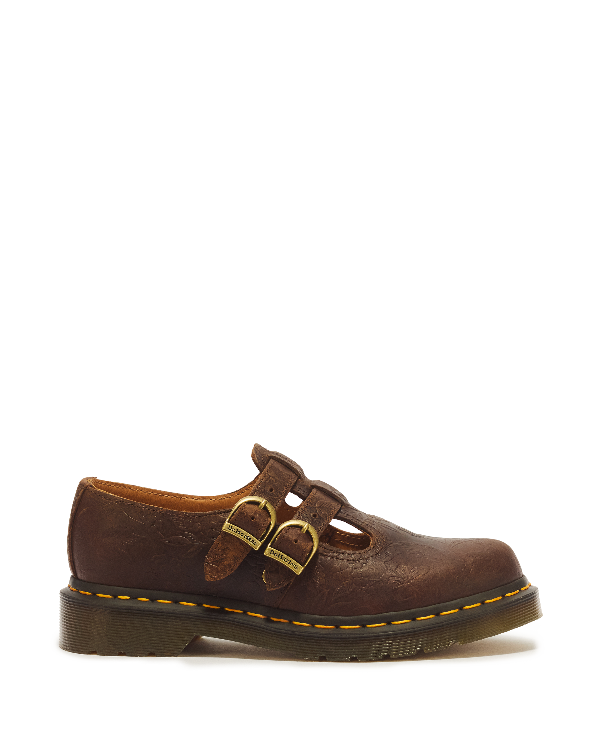 8065 II Floral Emboss Mary Jane Shoe